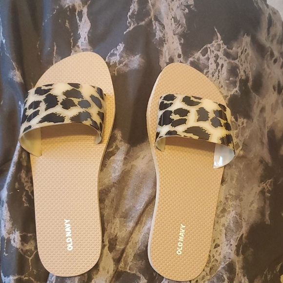 Old Navy Shoes - Leopard flip flops